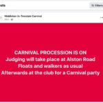 It was off, but Middleton Carnival parade&hellip;