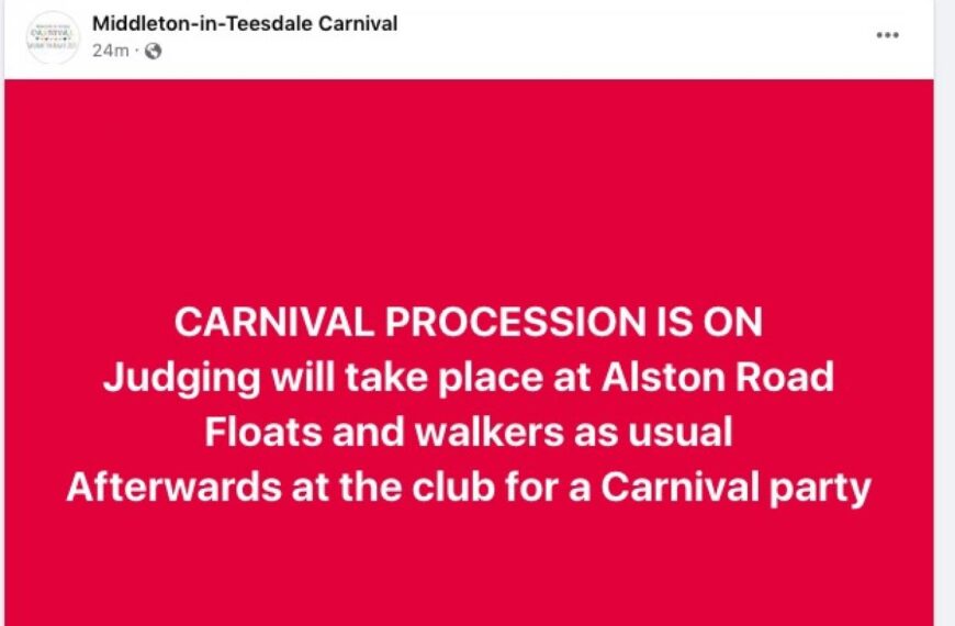 It was off, but Middleton Carnival parade is BACK ON