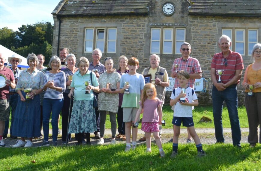 Villagers show off their summer’s work