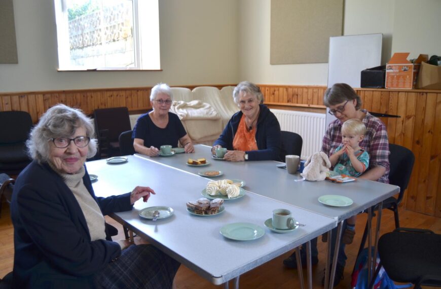 Raising spirits – and cash – at village’s monthly coffee morning