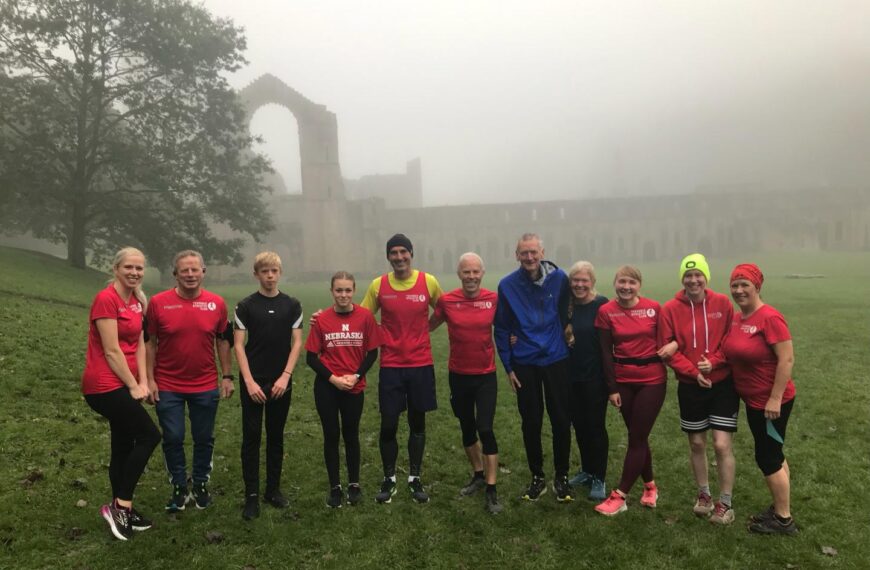 Autumnal colour and mist for Parkrun