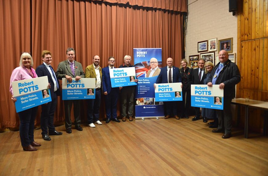 Potts pledges to have more police