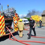 Vehicles destroyed in Evenwood blaze