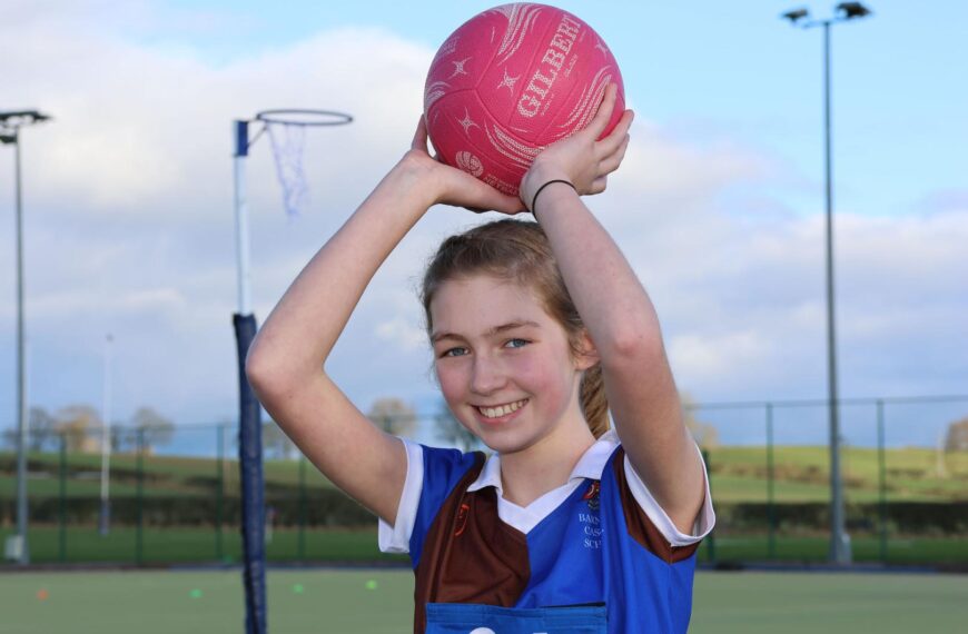Annabel scores goal of netball squad
