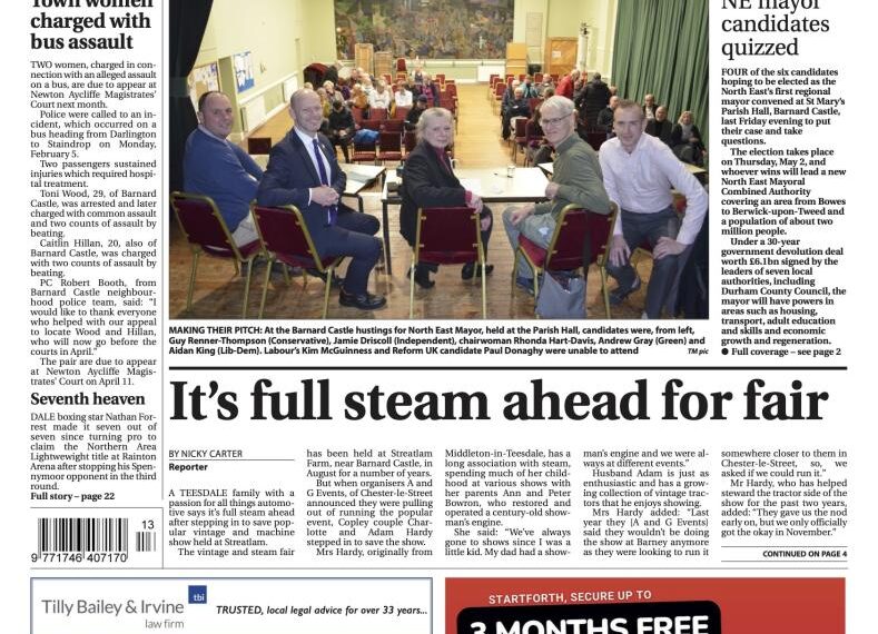 “The week’s newspaper is out now