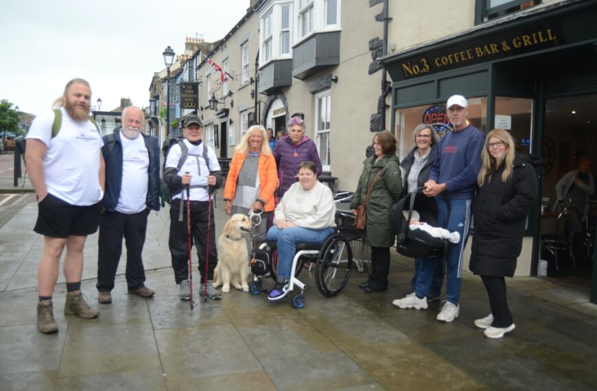Suzanne steps out for 40-mile charity trek