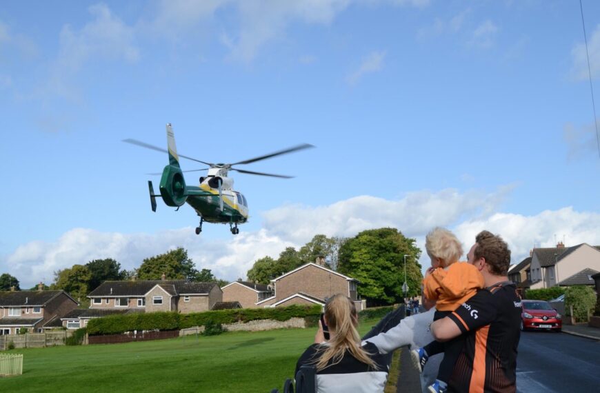 Medics cause quite a buzz as they drop in