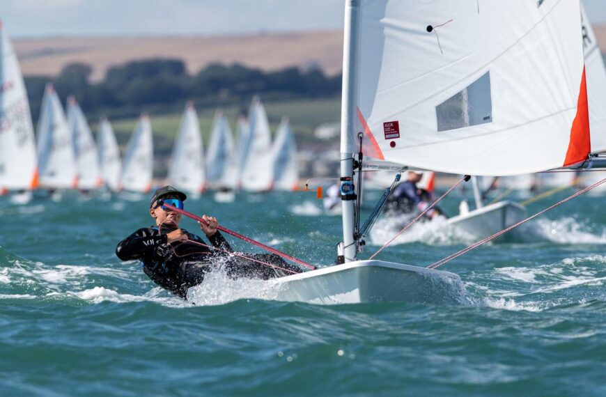 Teenager making waves in laser class