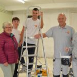 Trainees help transform parish hall meeting room