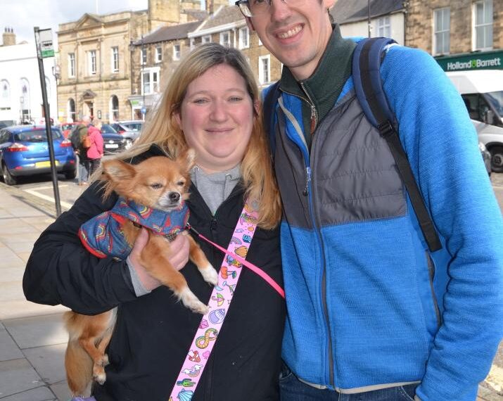 Couple go ‘walkies’ for charity
