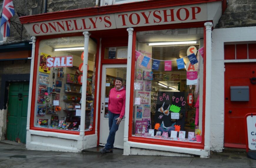 Pauline puts away the toys…