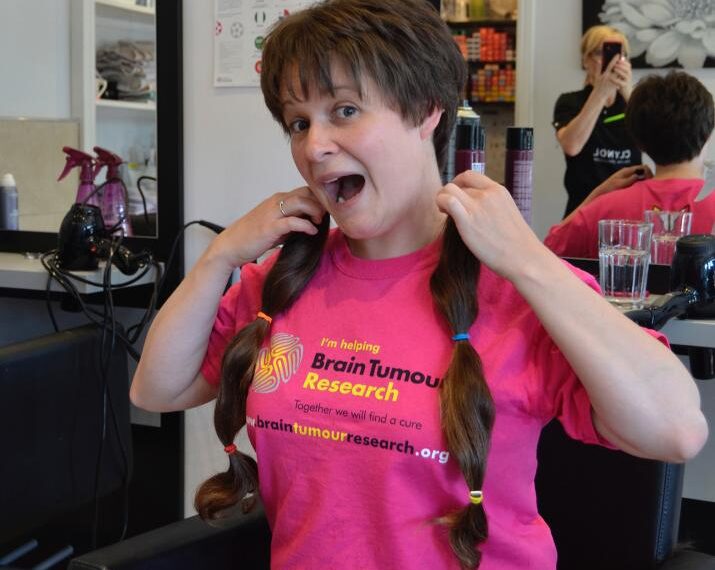 Off with her hair in memory of colleague