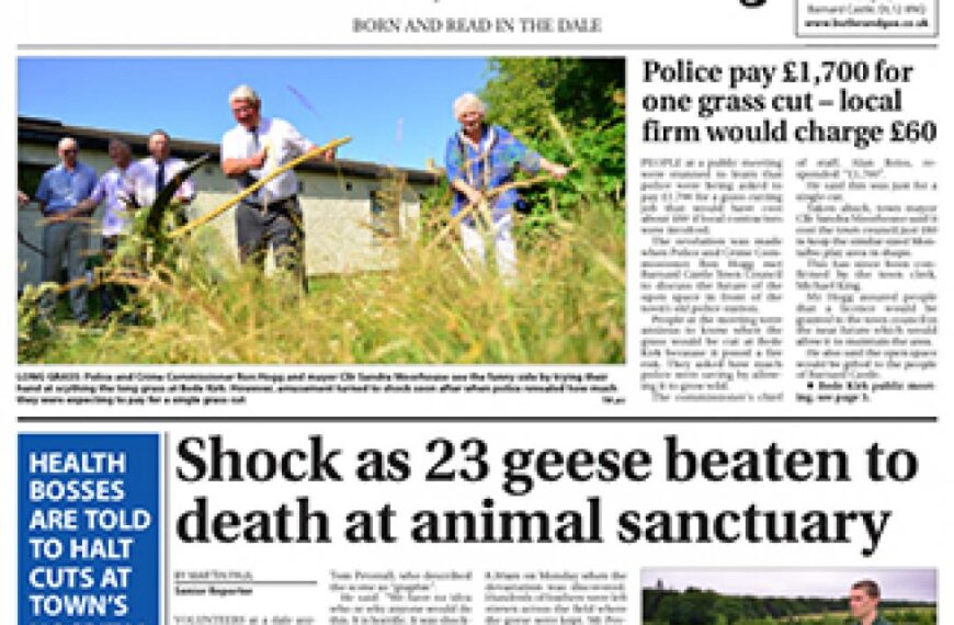 This week’s Teesdale Mercury: Shock over animals beaten to death at rescue centre