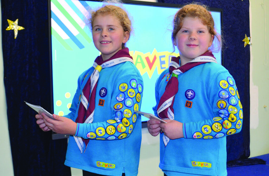 Beavering away earned Gainford twin sisters top award