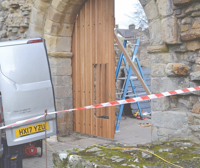 Installation of new gates opens up new chapter for town fortress