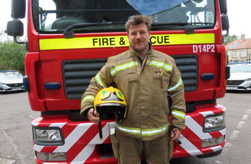 Firefighter Connor Mallinson is first responder twice over