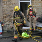 Fire crews tackle house fire in Barney