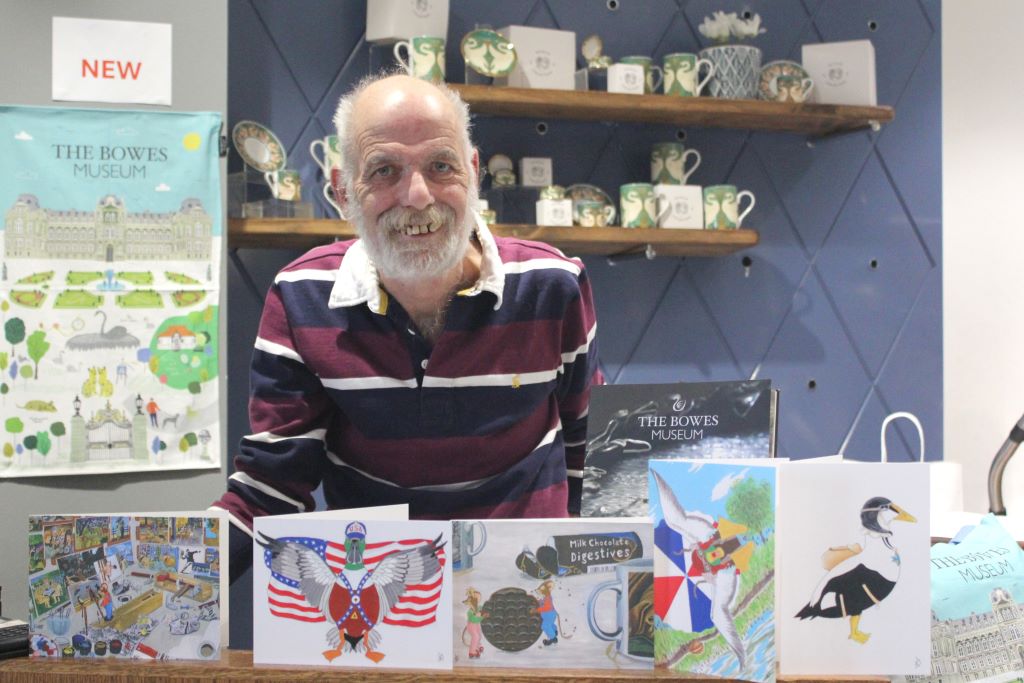 Kevin Dowson’s colourful cards raise cash for…