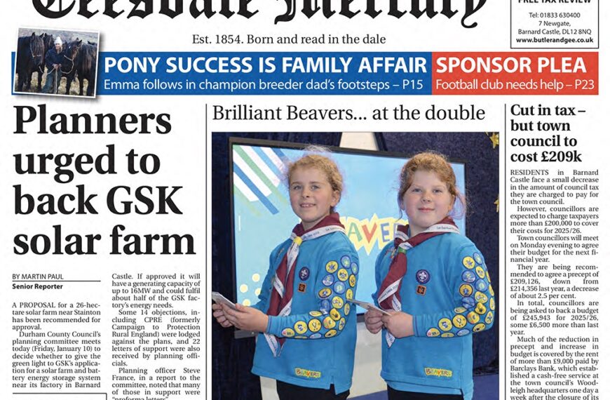 This week’s Teesdale Mercury is out now