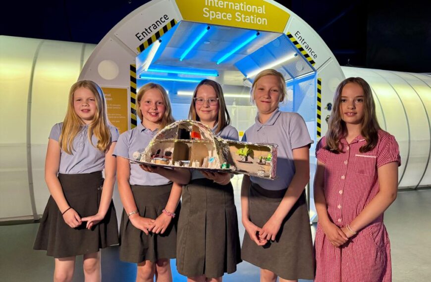 St Mary’s School pupils over the moon