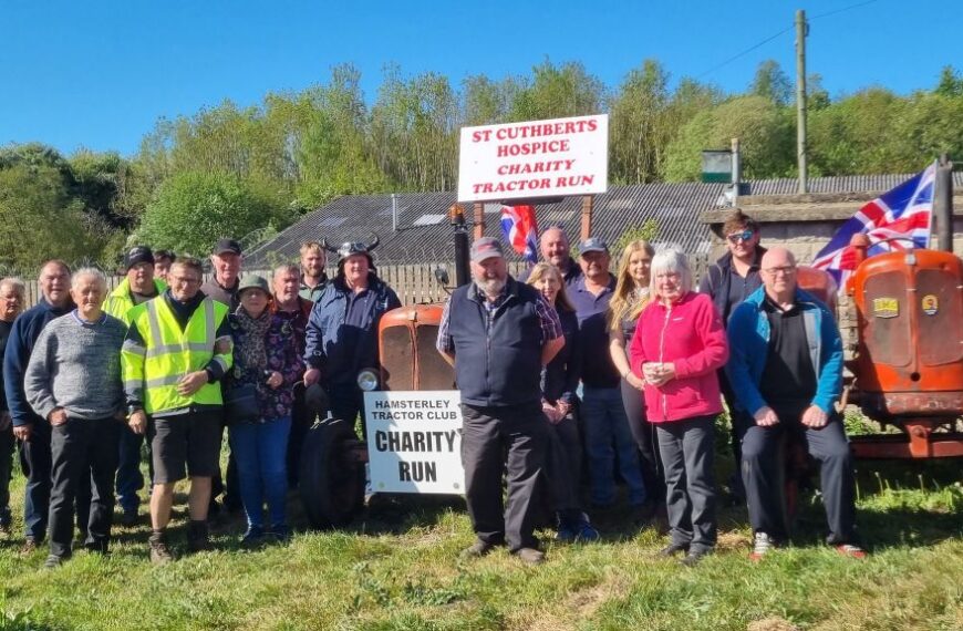 Tractor run raises over £3,500 in epic coast to coast challenge
