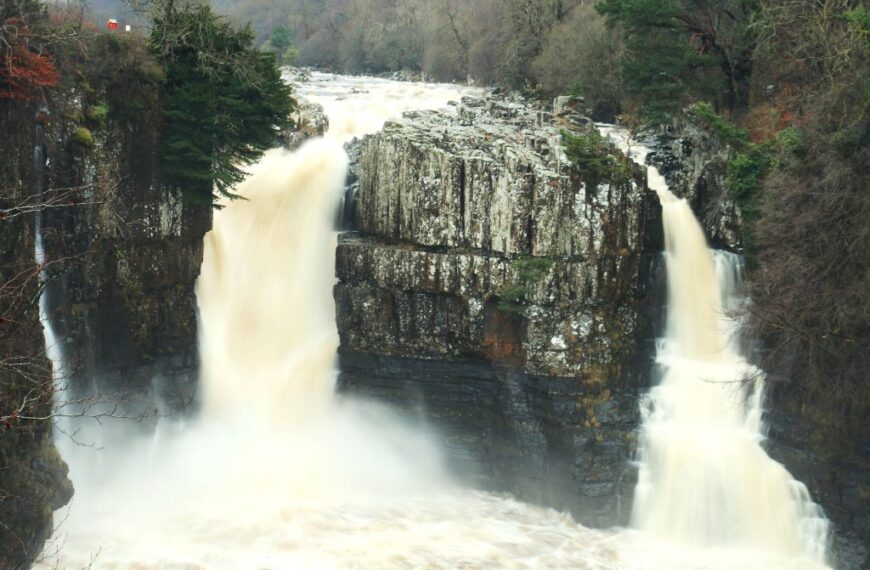High Force Waterfall makes a splash
