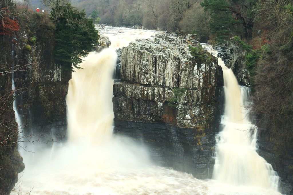 High Force Waterfall makes a splash