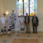 Students spruce up hall for villagers